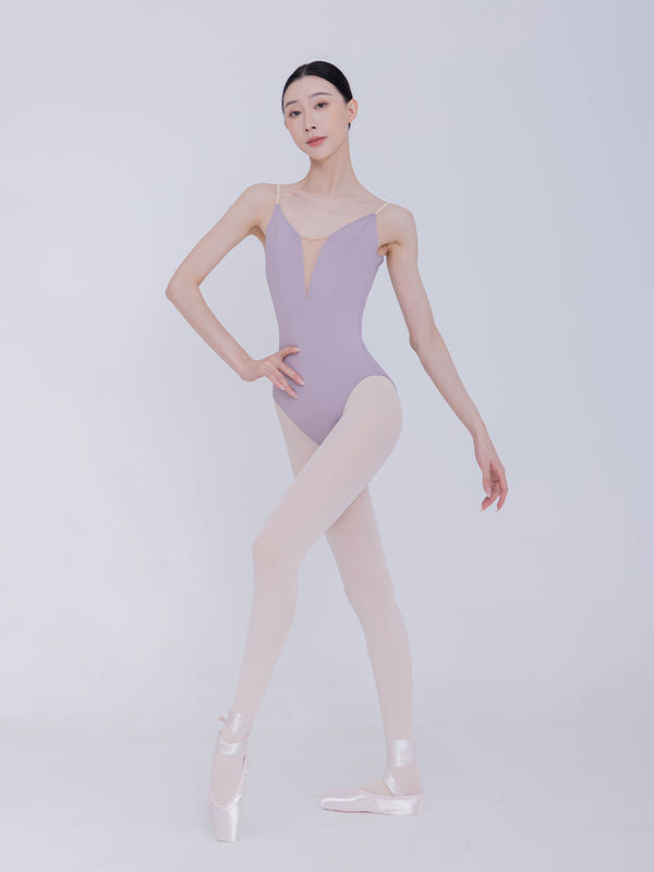 Ballet Color Patchwork Suspender Jumpsuit Dance Practice Clothes - Dorabear