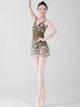 Ballet Dance Mesh Fragmented Flower Half Body Yarn Skirt One Piece Skirt - Dorabear