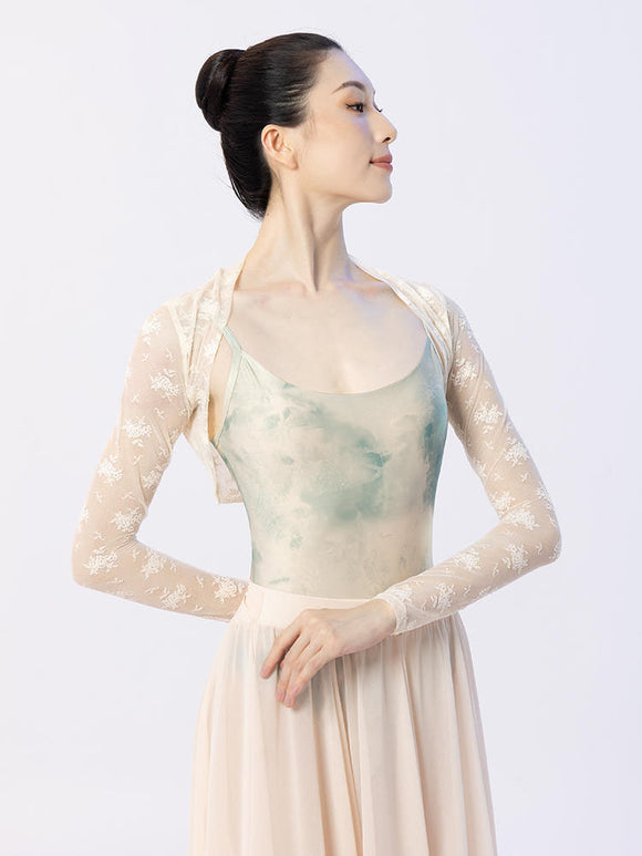 Ballet Long Sleeved Lace Outwear Dance Shawl Training Top - Dorabear