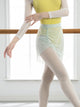 Beveled Pleated Skirt Practice Costume Short Gauze Ballet Wear - Dorabear