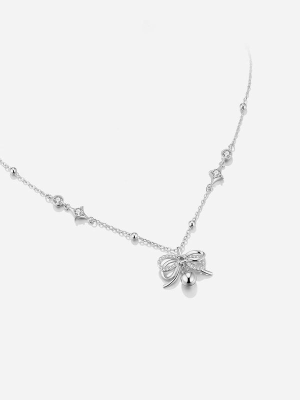 Butterfly Pure Silver Necklace Light Luxury Unique Silver Jewelry Birthday Gift - Dorabear - The Dancewear Store Online 