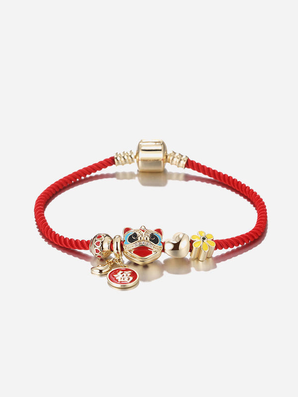 Celebrating Lion Dance Red Rope Bracelet Light Luxury Small  Popular Gift - Dorabear - The Dancewear Store Online 