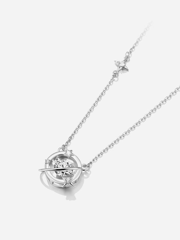 Cosmic Starlight Necklace Light Luxury Unique Silver Jewelry Birthday Gift - Dorabear - The Dancewear Store Online 