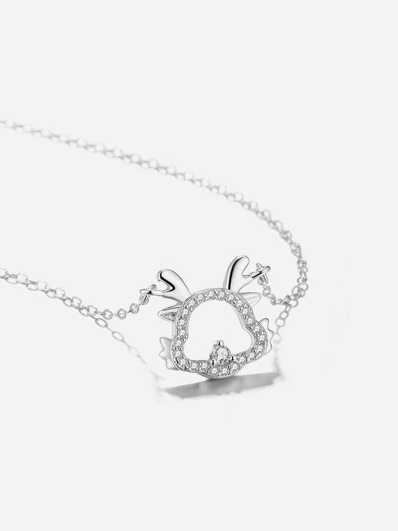 Cute Fun Dragon S999 Silver Necklace Unique Design Exquisite Collar Chain - Dorabear - The Dancewear Store Online 