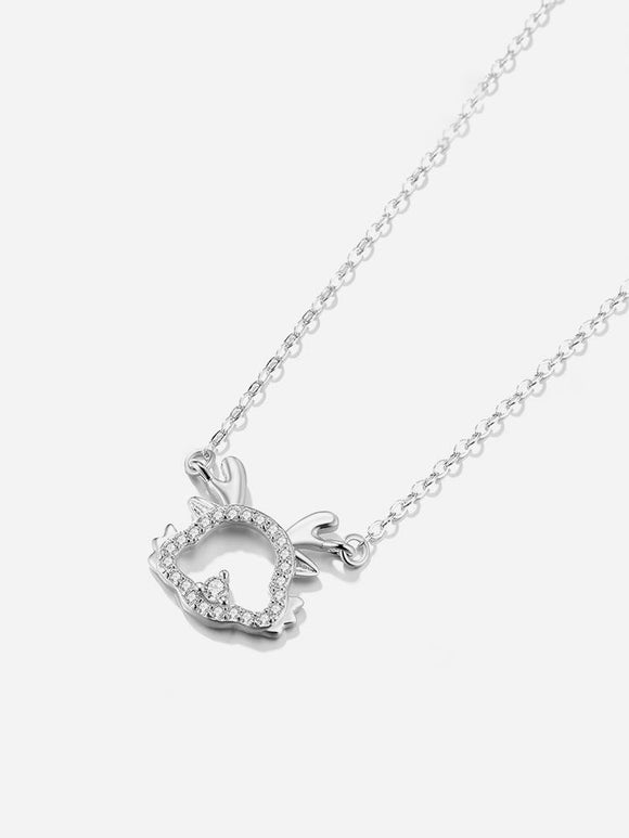 Cute Fun Dragon S999 Silver Necklace Unique Design Exquisite Collar Chain - Dorabear - The Dancewear Store Online 