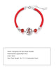 Dragon Sending Blessings Silver Red Rope Bracelet Advanced Feeling Bracelet - Dorabear - The Dancewear Store Online 