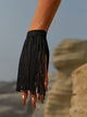 Half Finger Design Tassel Gloves Latin Dance Clothes Dynamic Versatile Accessories - Dorabear