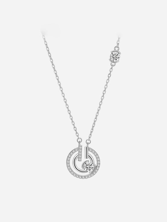 Heartbeat Trajectory Pure Silver Necklace, Light Luxury Small Popular Girl's Birthday Gift - Dorabear - The Dancewear Store Online 
