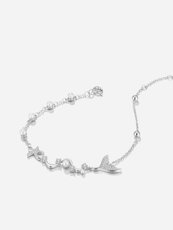 Holiday Beach Silver Bracelet for Girls Light Luxury Unique Exquisite Birthday Gift - Dorabear - The Dancewear Store Online 