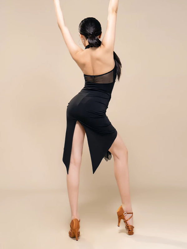 Latin Clothing Irregular Practice Skirt Professional Dance Skirt - Dorabear