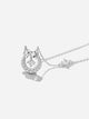 Love Halo Silver Necklace Light Luxury Unique High-end Collarbone Chain - Dorabear - The Dancewear Store Online 