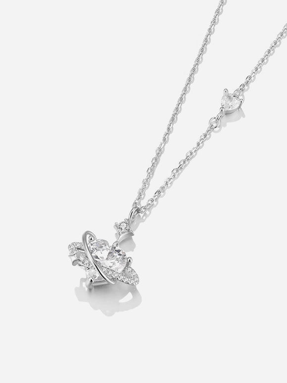 Love Trail Pure Silver Necklace Light Luxury Small Popular Girl's Birthday Gift - Dorabear - The Dancewear Store Online 