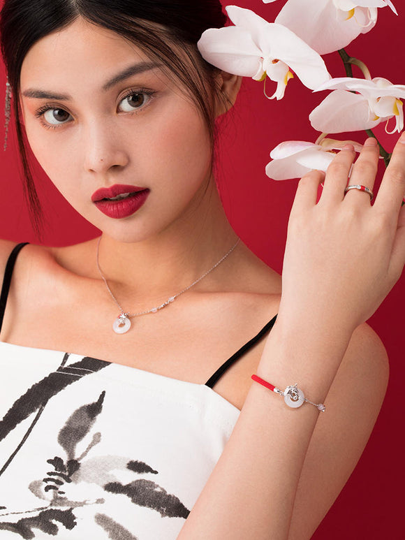 Lucky Koi Silver Red Rope Bracelet Gir's Light Luxury Unique Design Hand Ornament - Dorabear - The Dancewear Store Online 