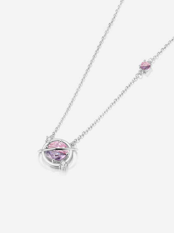 Planet Pure Silver Necklace Women's Light Luxury Unique Silver Jewelry Birthday Gift - Dorabear - The Dancewear Store Online 