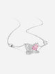 Two Hearts Dependent Silver Necklace Girl's clavicle Chain Birthday Gift - Dorabear - The Dancewear Store Online 