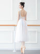 Ballet Practice Clothes Basic Training Bodysuit Watercolor Printed Sling Leotard - Dorabear