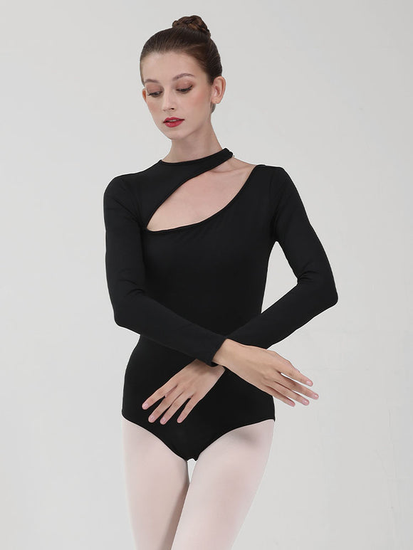 Autumn/Winter Long-sleeved Black Leotard Ballet Practice Clothes - Dorabear