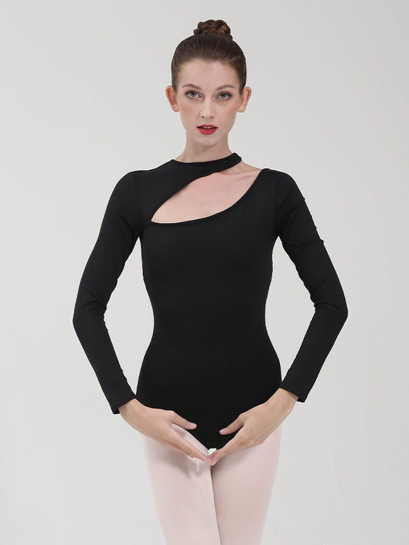 Autumn/Winter Long-sleeved Black Leotard Ballet Practice Clothes - Dorabear