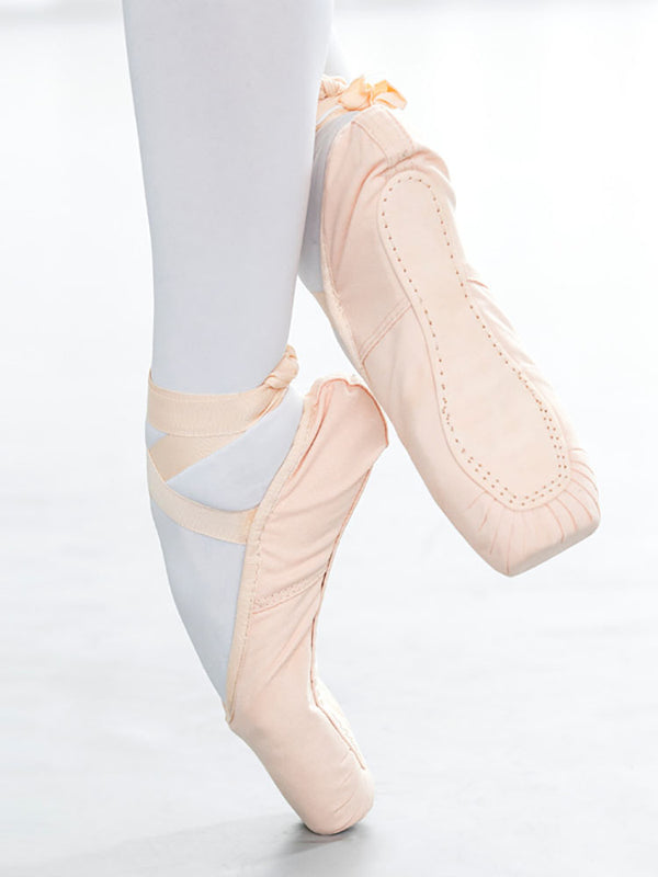 Ballet Dance Exercise Shoes Pointe Shoes Summer Soft Sole Satin Shoes - Dorabear