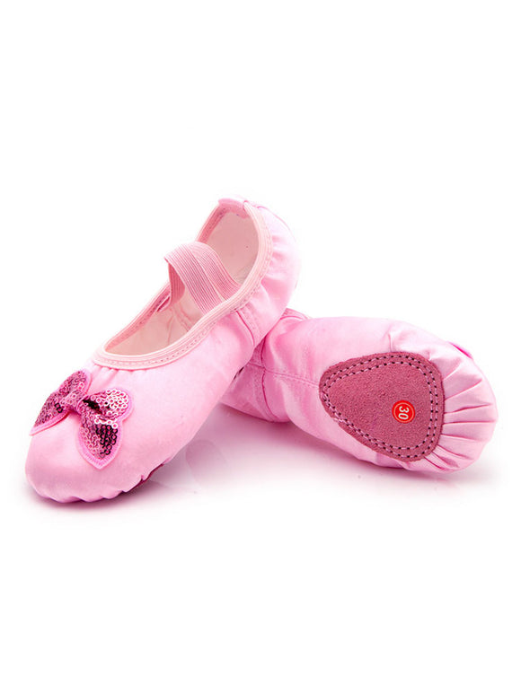 Ballet Dance Shoes Soft Sole Exercise Shoes Satin Sequin Cat Claw Shoes - Dorabear
