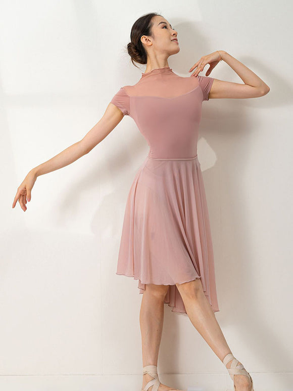 Ballet Mesh Turtleneck Practice Top Dance Clothes - Dorabear