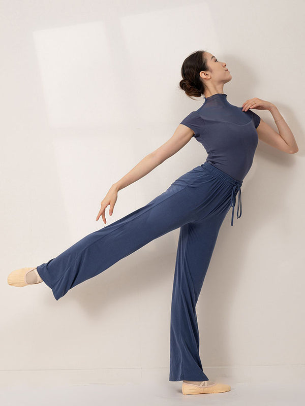 Ballet Mesh Turtleneck Practice Top Dance Clothes - Dorabear
