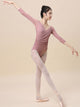 Ballet Mid-Sleeve V-Neck Pleated leotard Adult Dance Exercise Clothes - Dorabear