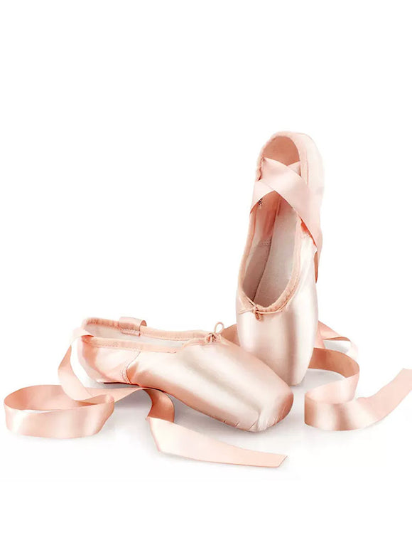 Ballet Pointe Shoes Satin Strap Professional Dance Practice Shoes - Dorabear