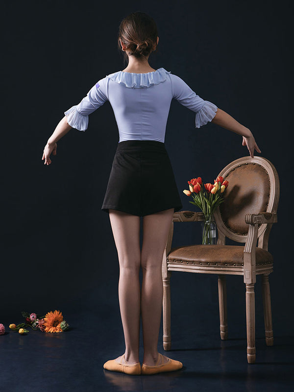Ballet Practice Black Shorts Dance Basic Training Bottoms - Dorabear