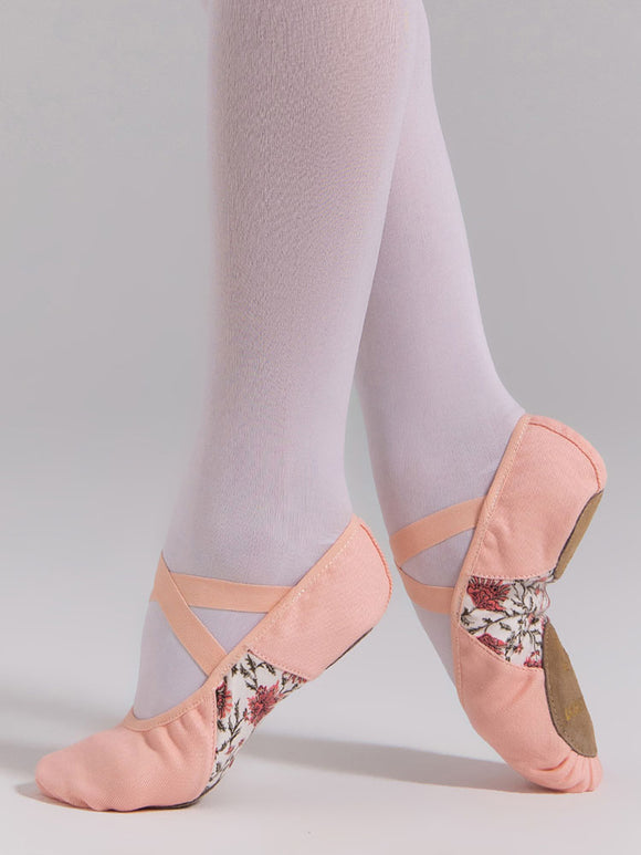 Ballet Soft Sole Training Shoes Printed Stretch Cloth Dance Shoes