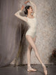 Ballet Square Neck Long Sleeve Leotard Dance Training Clothes - Dorabear