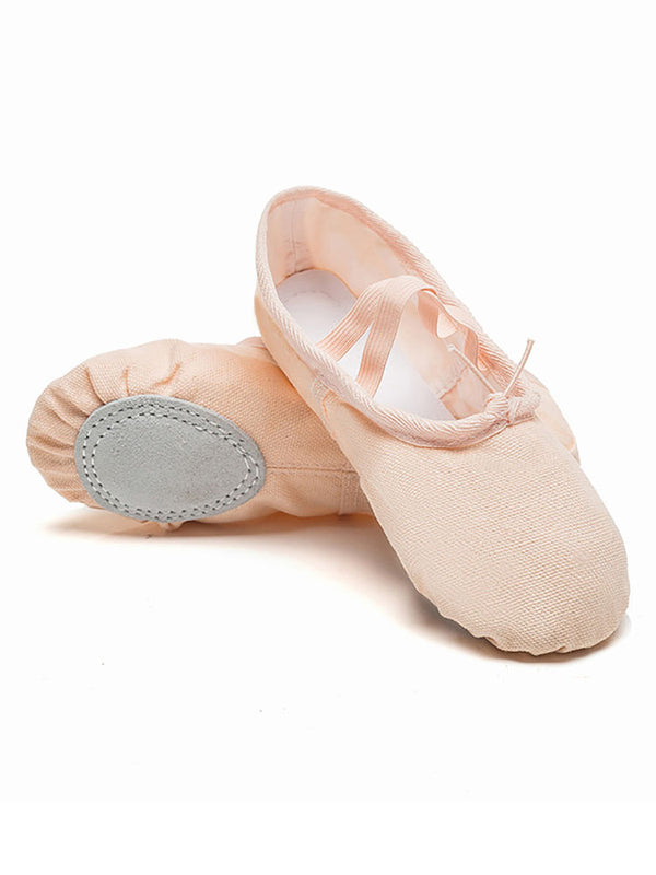 Ballet Training Shoes No Leather Head Adjustable Dance Shoes - Dorabear