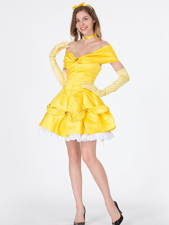 Belle Princess Character Costume Performance Dress - Dorabear