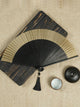 Bone Bamboo Fan Hollow Silk Ancient Style Folding Fan Gift Dance Props - Dorabear