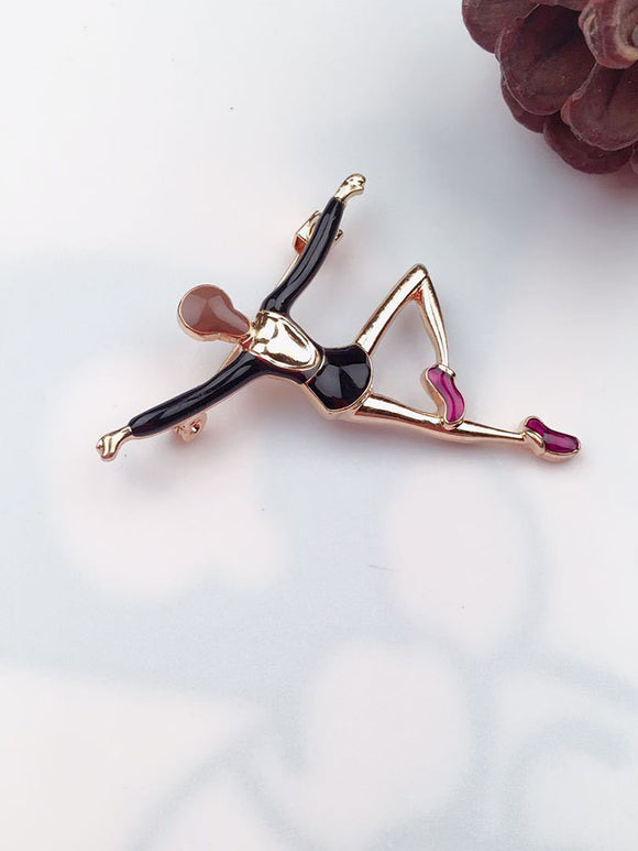 Brooch Accessories Ballet Girl Corsage Electroplating Clothing Accessories - Dorabear