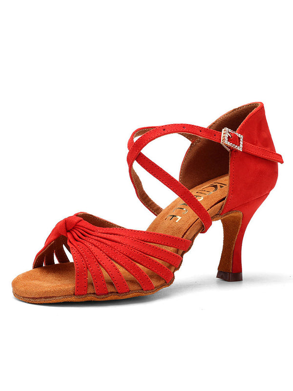 Candy Color Cashmere Latin Dance Professional Dance Shoes - Dorabear