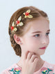 Butterfly Headdress Gold Hair Accessories Dress Accessories Handmade Edge Clips - Dorabear