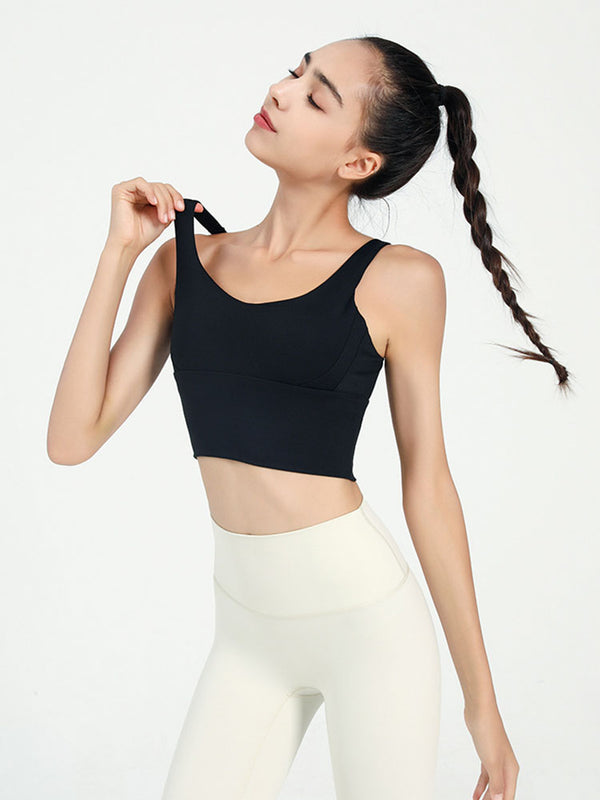 Dance Bra Anti-Sagging Gathering Fitness Underwear Thin Yoga Vest - Dorabear