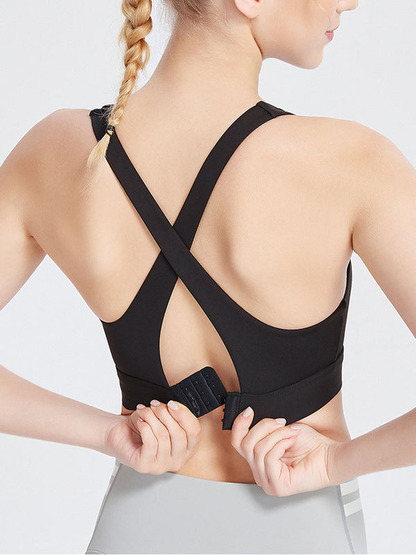 Dance Bra Integrated Shockproof High Strength Underwear Yoga Vest - Dorabear