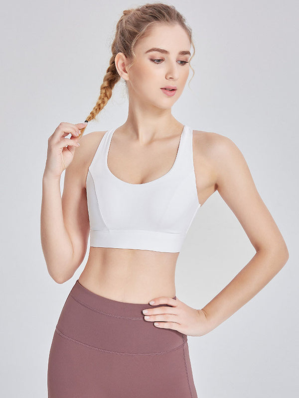 Dance Bra Integrated Shockproof High Strength Underwear Yoga Vest - Dorabear