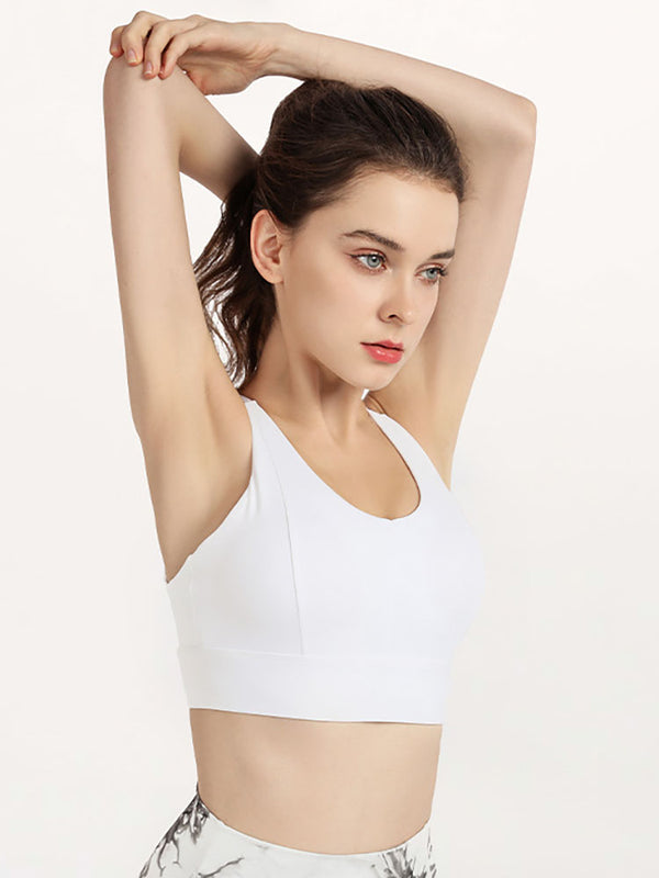 Dance Bra Running Yoga Quick Dry Vest Shockproof Buckle Underwear - Dorabear