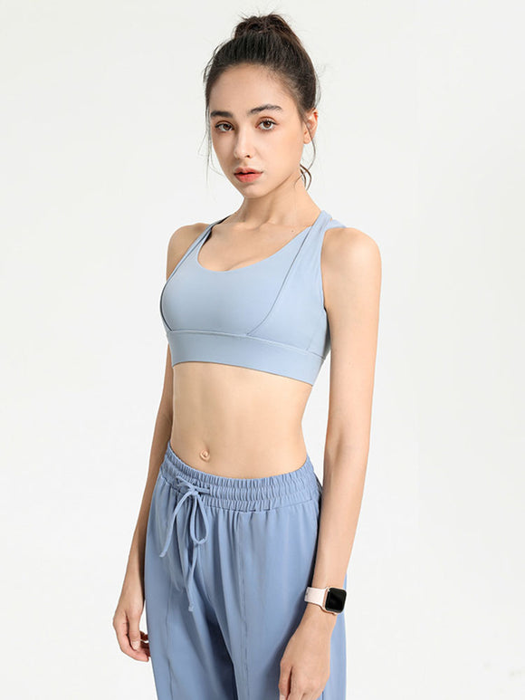 Dance Bra Shockproof High Strength Quick Dry Vest Sports Underwear - Dorabear