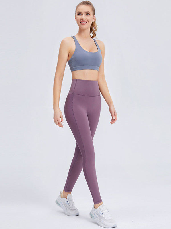 Dance Bra Yoga Vest Outer Wear Thin Straps Shockproof Sports Bra - Dorabear