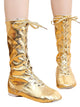 Dance Shoes Soft Sole PU Leather Jazz High Boots - Dorabear