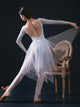 Double-layer Mesh Irregular Edge Ballet Skirt Dance Practice Bottoms - Dorabear