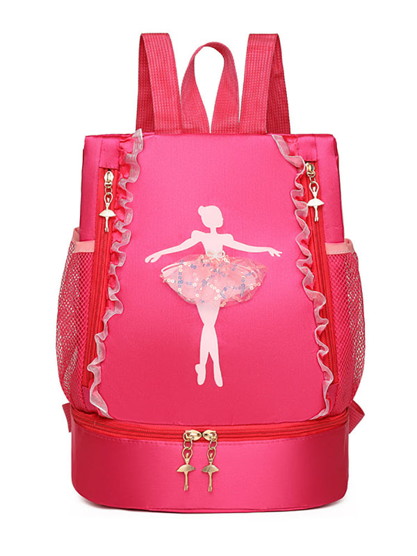 Double Shoulder Dance Bag Multifunctional Ballet Large Capacity Storage Bag - Dorabear
