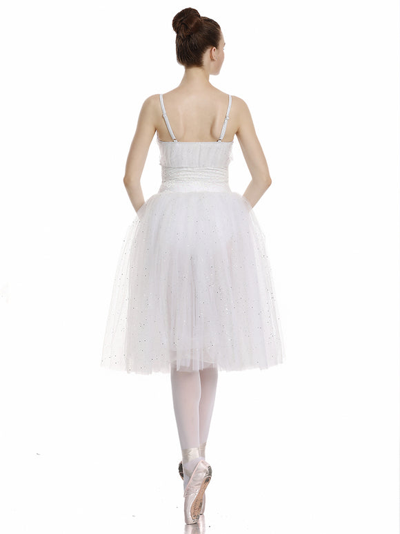 Modern Ballet Tutu Mid-length Dress Dance Performence Costume - Dorabear