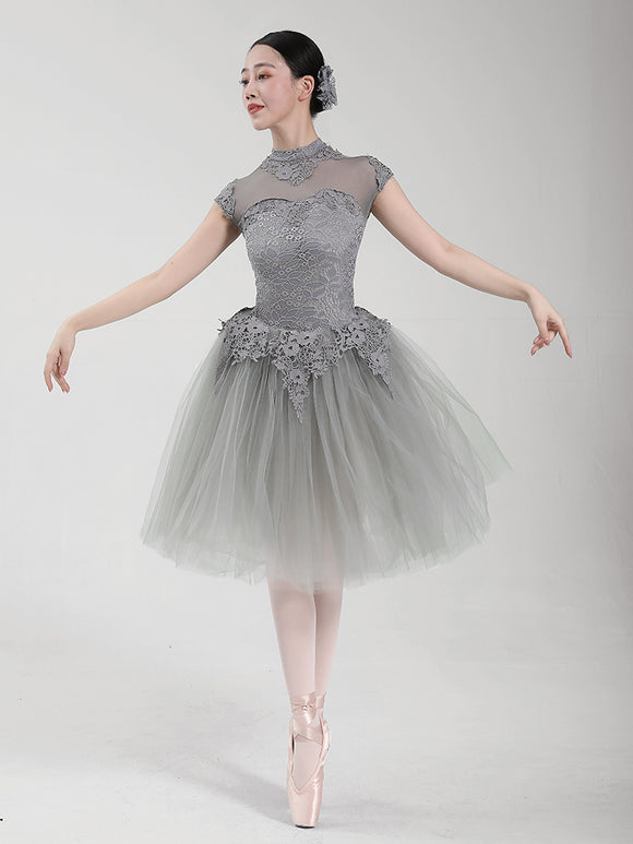 One-piece Mesh Stitched Ballet Dress Performance Costume - Dorabear