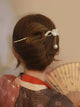 Flash Diamond Fox Hairpin Ancient Style Pearl Tassel Coiled Hair Accessories - Dorabear