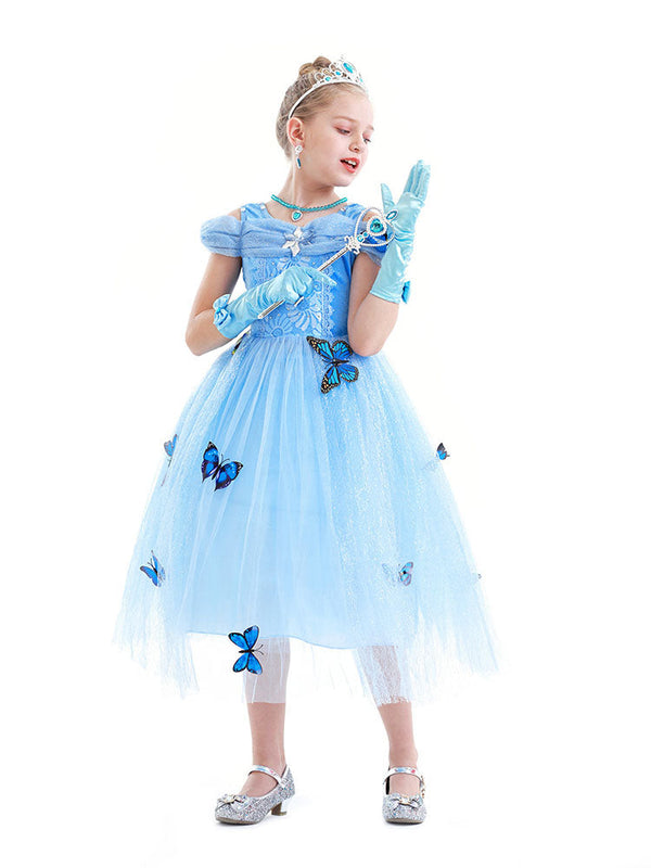 Butterfly Long Aisha Princess Dress Character Costume - Dorabear